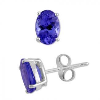 0.33cts PAIR MESMERIZING!!! 100% GENUINE Natural TANZANITE Bluish Violet