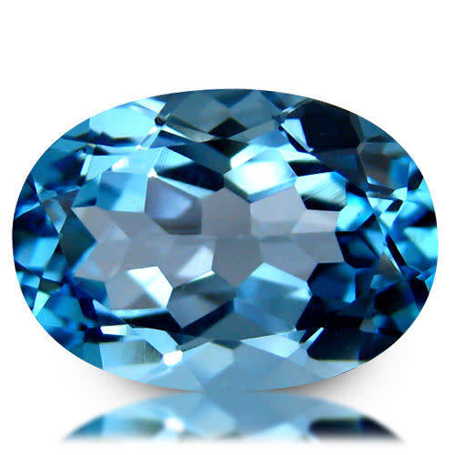 3.84ct EXTREME!!100% REAL GENUINE AAA+ Value BEST NATURAL TOPAZ - BABY SWISS BLUE - BOLIVIA