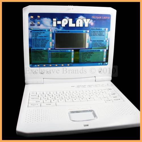 I-PLAY BILINGUAL LAPTOP FOR KIDS ~WHITE IN COLOUR~ EDUCATION, MUSIC, LANGUAGE LEARNING AND MUCH MORE