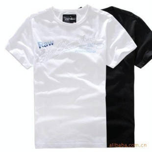 G-STAR MAN'S 2010 SUMMER FASHIONAL MANS T-SHIRT  WHITE   BLACK