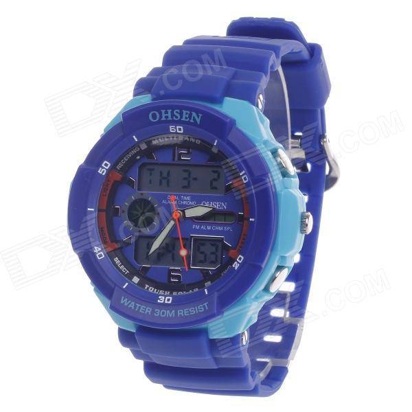OHSEN AD1136 MENS SPORT WATCH ANALOG DIGITAL QUARTZ BLUE CHEAP!!!!!!