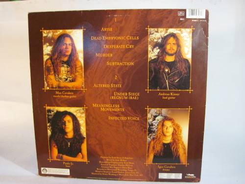 Sepultura - Arise (LP, 12", Record) Vintage and rare!