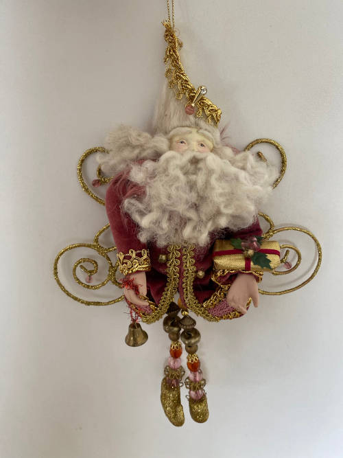 Imported Santa Christmas Ornament 28cm x 20 cm