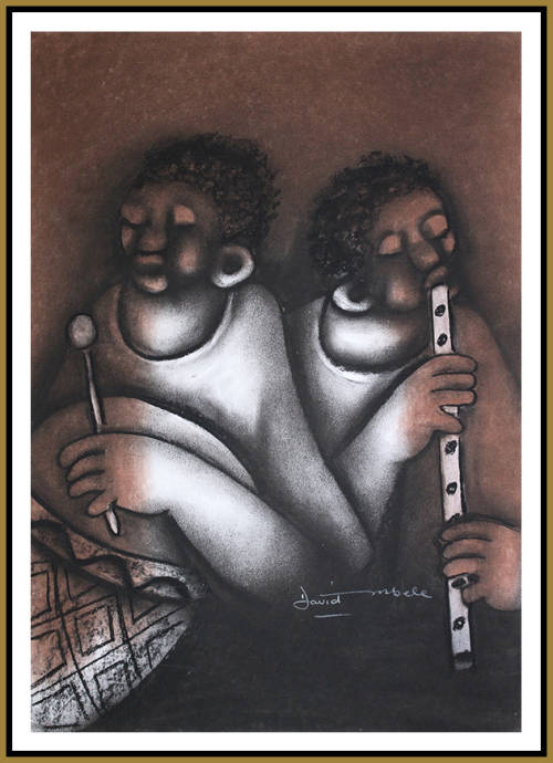 David Mbele - Illustrated Artwork - SOWETO GOLD !!