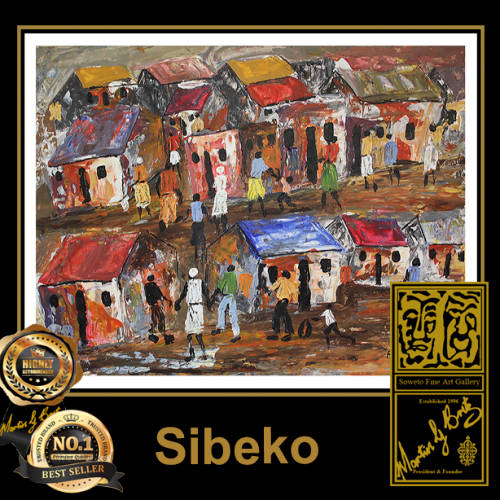 Peter Sibeko - Illustrated Artwork - SOWETO GOLD !!