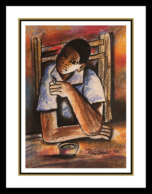 Peter Sibeko - Illustrated Artwork - SOWETO GOLD !!