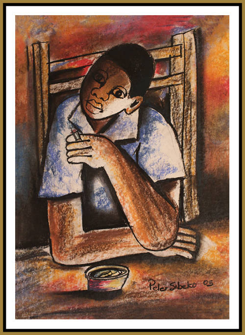 Peter Sibeko - Illustrated Artwork - SOWETO GOLD !!