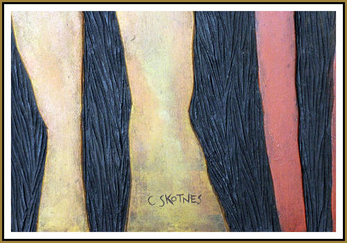 Cecil Skotnes -  Hand painted Wood Carving - HIGHLY RECOMMENDED !!