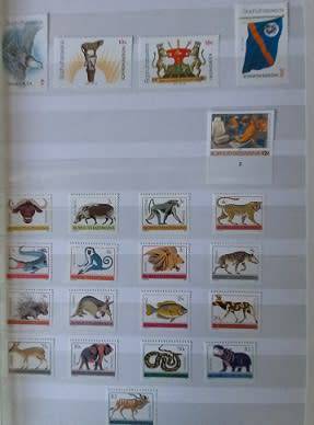 Bophuthatswana 1977-88 singles in 8 pg Stockbook MM & UM