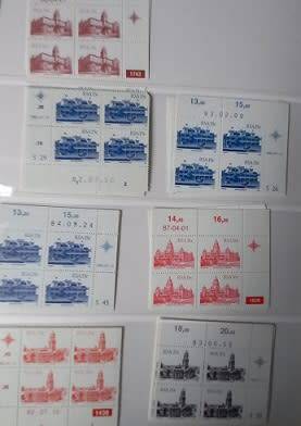 RSA 3rd, 4th & 5th Defin Cyl Blks some with many duplicates, VF UM