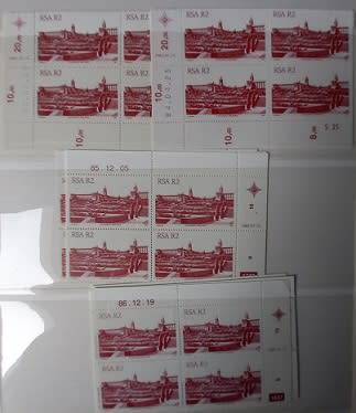 RSA 3rd, 4th & 5th Defin Cyl Blks some with many duplicates, VF UM