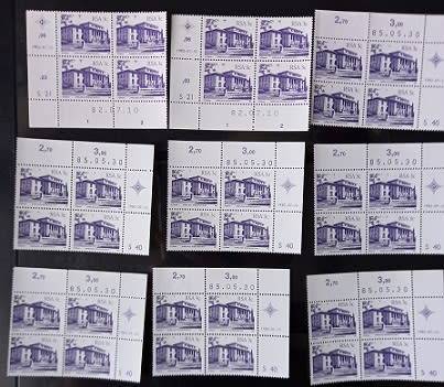 RSA 3rd, 4th & 5th Defin Cyl Blks some with many duplicates, VF UM