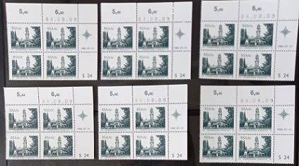 RSA 3rd, 4th & 5th Defin Cyl Blks some with many duplicates, VF UM