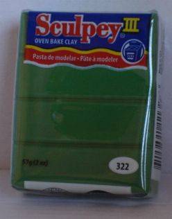 Sculpey 111 Polymer Clay - LEAF GREEN 322