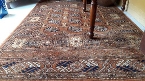 Persian rug Stunning Beshiri Bokhara gold