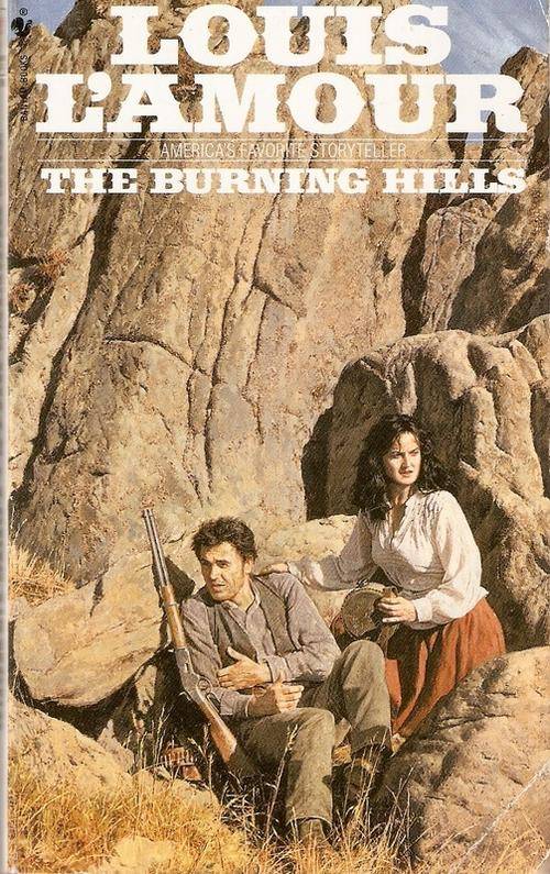 LOUIS L'AMOUR - THE BURNING HILLS(BOOK IN A GOOD CONDITION)
