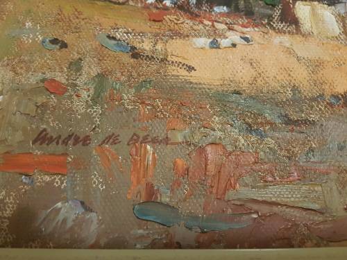 Andre de Beer 75x39 cm stunning  oil  on board landscape