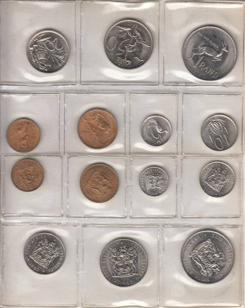SEALED 1983 SA MINT COIN SET - UNCIRCULATED - LOW MINTAGE AS COMPLETE UNC SETS