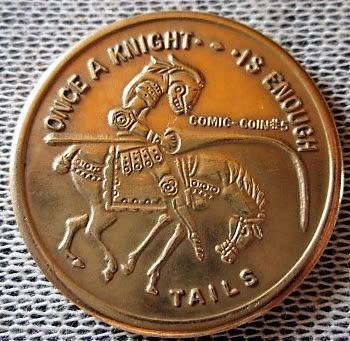 UNIQUE COIN! Once a Knight is enough - Heads or Tails -  Once a King always a King