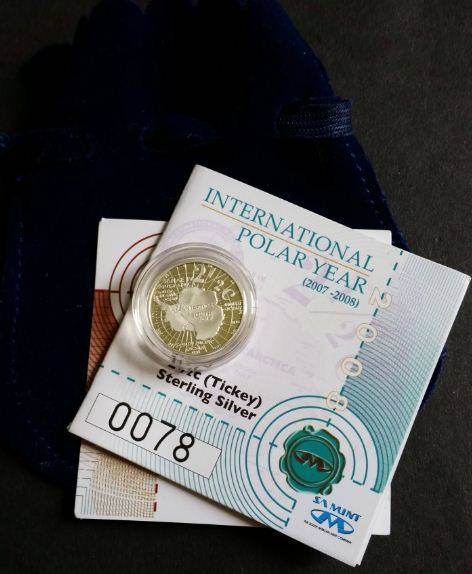 2008 - SILVER PROOF 2 1/2 CENT - POLAR YEAR - CV R500 - ONLY 2412 MINTED! SOUGHT AFTER!