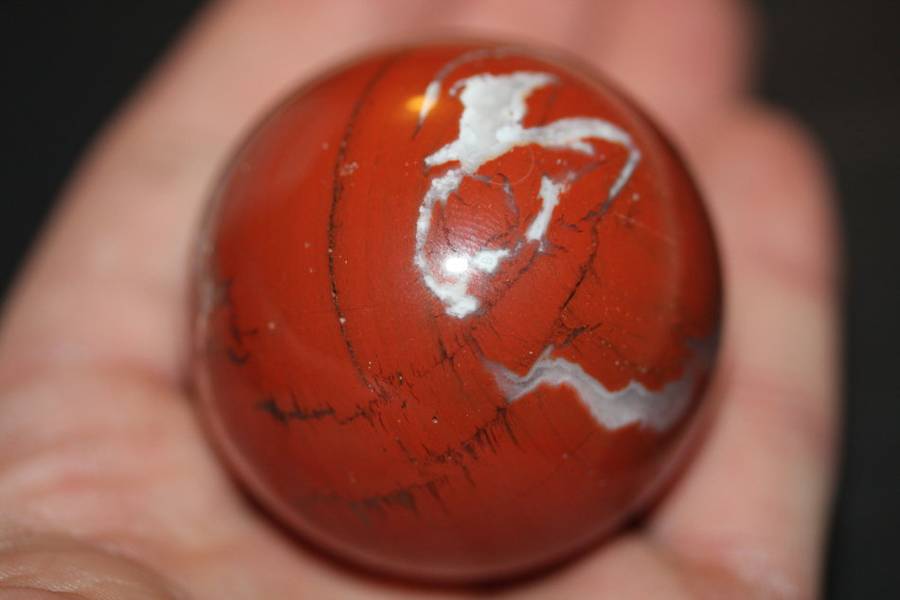 Rare Red Jasper Ball