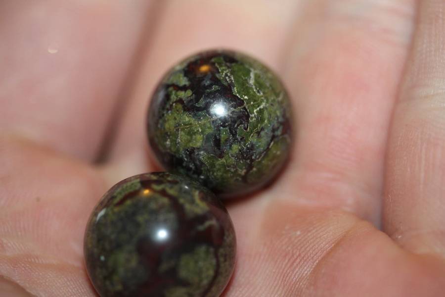 Small Dragon bloodstone ball