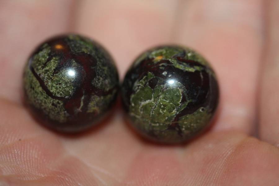 Small Dragon bloodstone ball