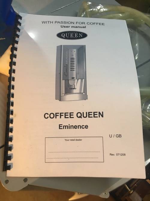 Coffee Queen (Eminence) automatic coffee machine