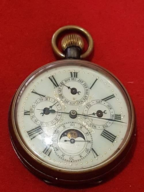 Goliath Moon Phase pocket watch
