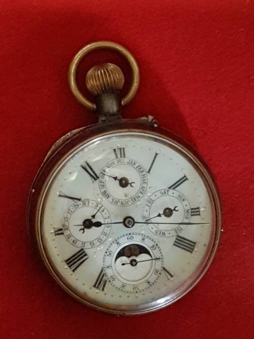 Goliath Moon Phase pocket watch