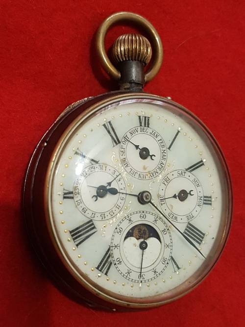 Goliath Moon Phase pocket watch