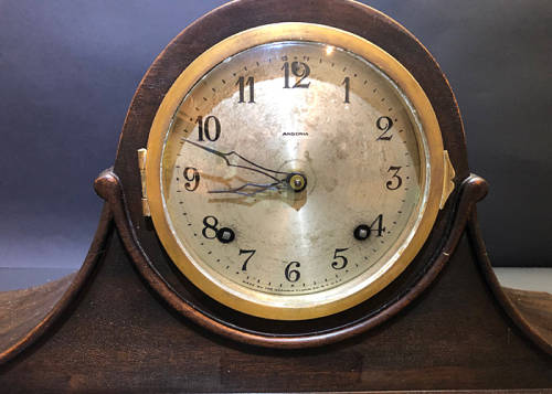 ANTIQUE ANSONIA MANTLE CLOCK, WORKING, CIRCA 1920