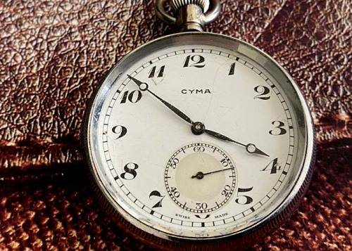 ANTIQUE CYMA TAVANNES POCKET WATCH CA 1930