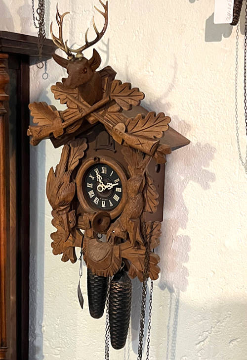 Big Antique Cuckoo Clock from West Germany, 8 Days, Serviced