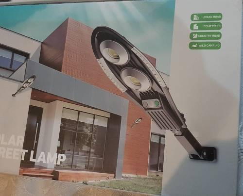 100W Solar Streetlamp motion sensor with remote iP66 6500K