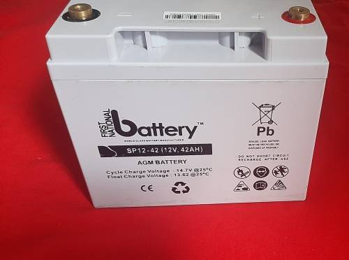 42Ah 12V Gel Battery - only used as demo battery  (looks and tests brand new)
