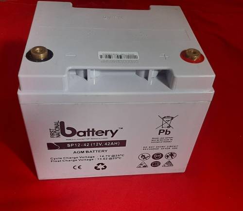 42Ah 12V Gel Battery - only used as demo battery  (looks and tests brand new)