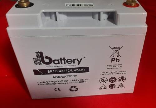 42Ah 12V Gel Battery - only used as demo battery  (looks and tests brand new)