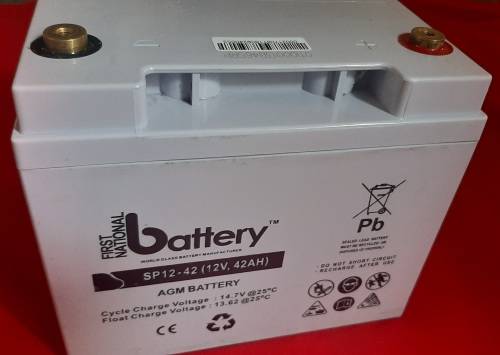 42Ah 12V Gel Battery - only used as demo battery  (looks and tests brand new)
