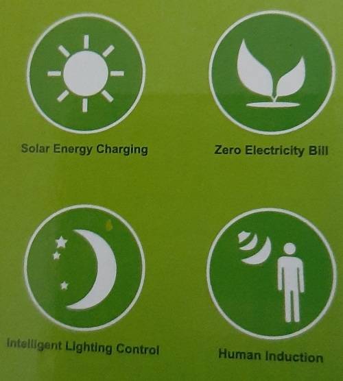 Solar Outdoor Lamp with Motion Sensor and light control