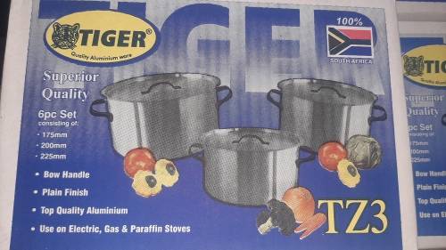 *New Stock* 6 piece Pot set High quality Aluminium