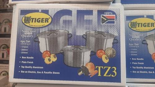 *New Stock* 6 piece Pot set High quality Aluminium