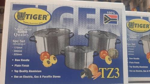 *New Stock* 6 piece Pot set High quality Aluminium