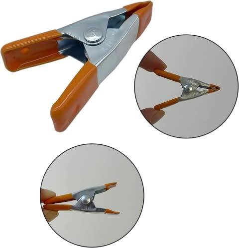 10 Pack 2-inch Heavy Duty Spring Clamp Set, ideal for gripping, clamping and securing, zinc plated