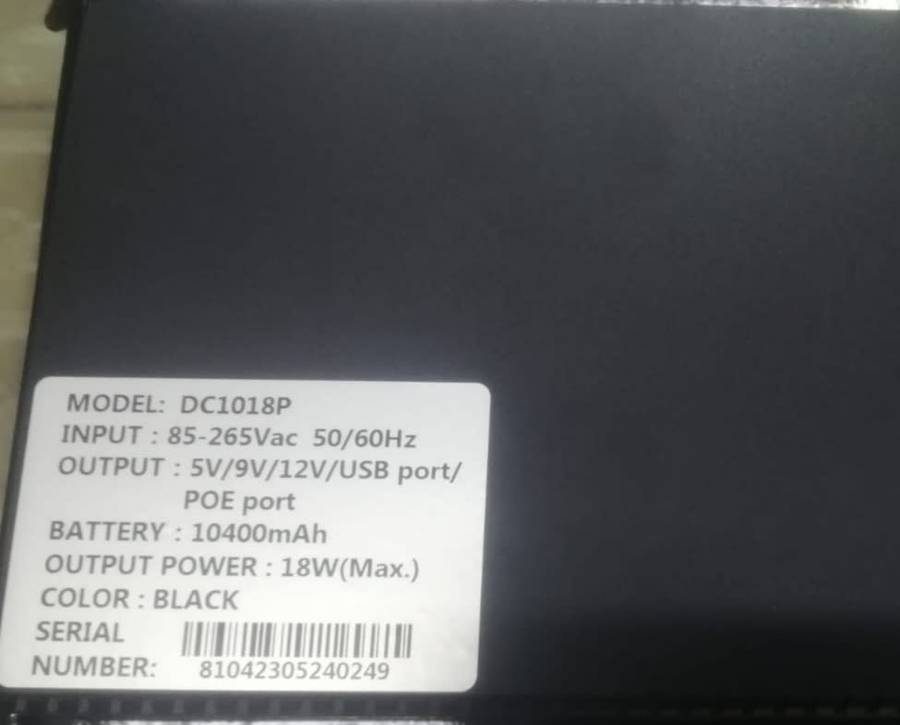 10400mah UPS Backup Power Network Portable Powerbank Multifunctional Mini Dc UPS with USB input