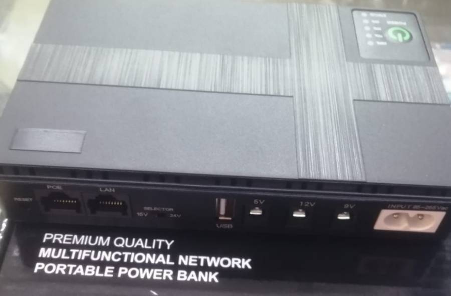 10400mah UPS Backup Power Network Portable Powerbank Multifunctional Mini Dc UPS with USB input