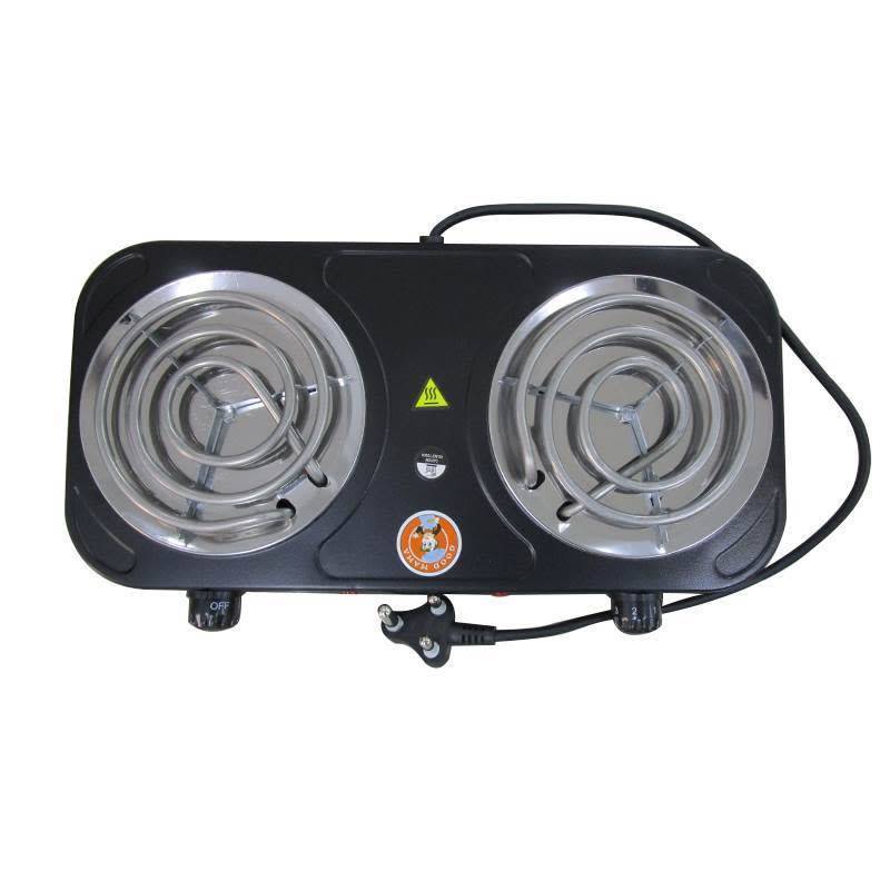 2 Plate Stove 2000W Hotplate Variable Heat Setting Indictator light modern design