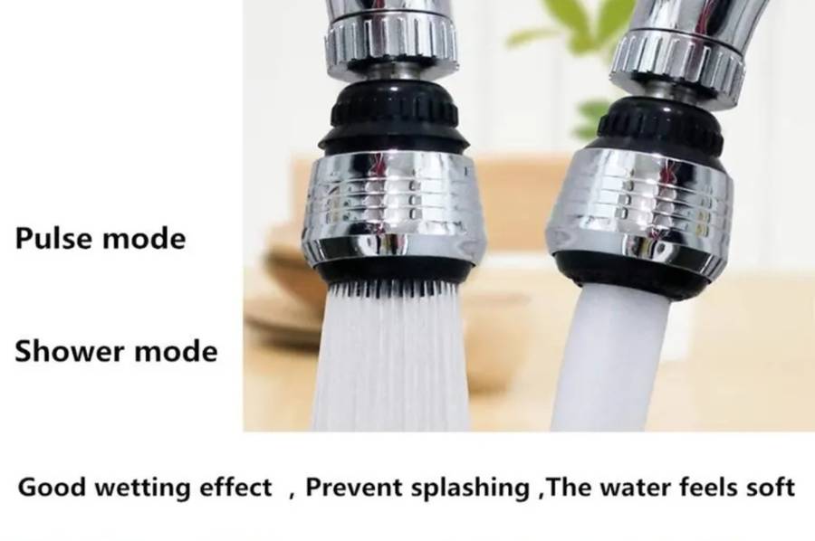 360-Degree Rotatable Faucet Extender With 2 Modes - High Pressure, Water-Saving Kitchen Gadget
