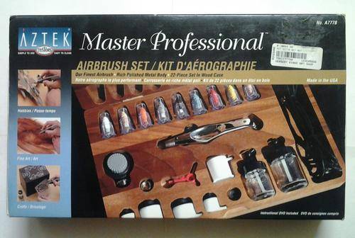 Aztek Airbrushes Master Professional Metal Airbrush Set - A7778