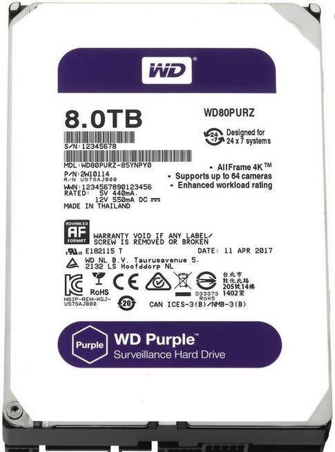 WD Purple 8tb